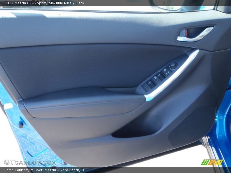 Sky Blue Mica / Black 2014 Mazda CX-5 Sport