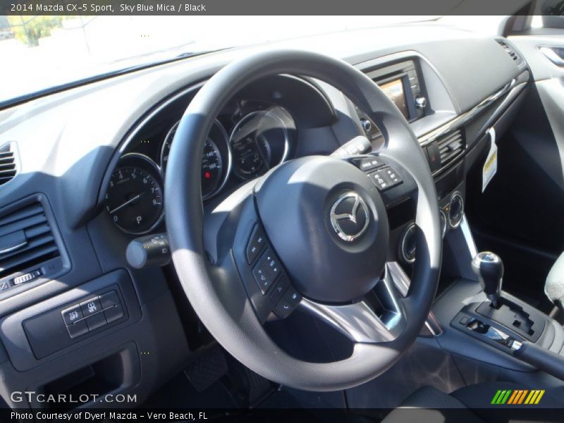 Sky Blue Mica / Black 2014 Mazda CX-5 Sport