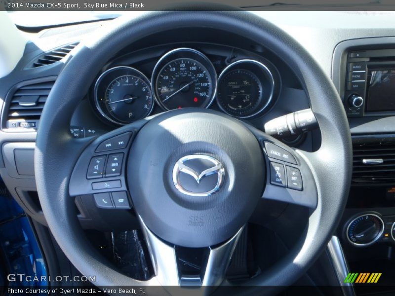 Sky Blue Mica / Black 2014 Mazda CX-5 Sport
