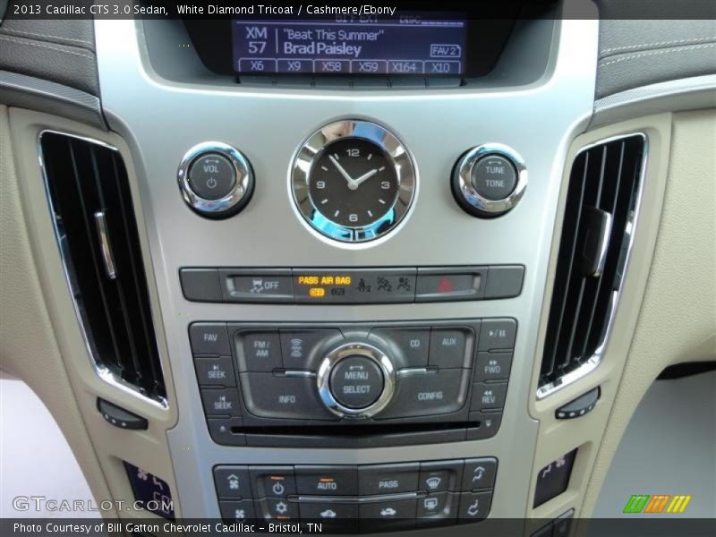 White Diamond Tricoat / Cashmere/Ebony 2013 Cadillac CTS 3.0 Sedan
