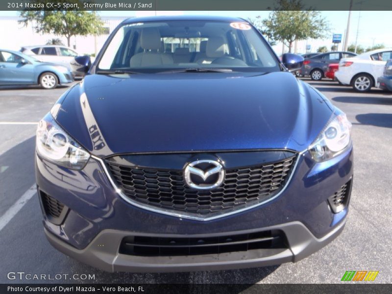 Stormy Blue Mica / Sand 2014 Mazda CX-5 Sport