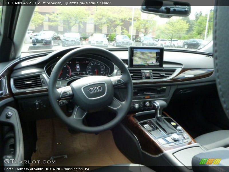 Quartz Gray Metallic / Black 2013 Audi A6 2.0T quattro Sedan