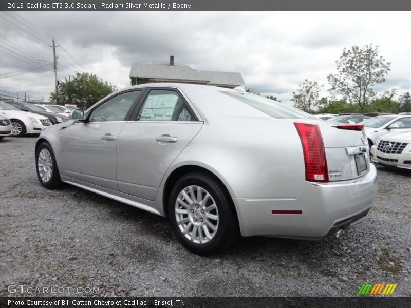 Radiant Silver Metallic / Ebony 2013 Cadillac CTS 3.0 Sedan