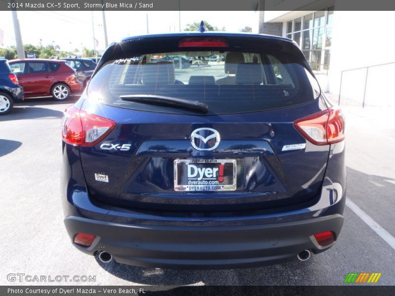 Stormy Blue Mica / Sand 2014 Mazda CX-5 Sport