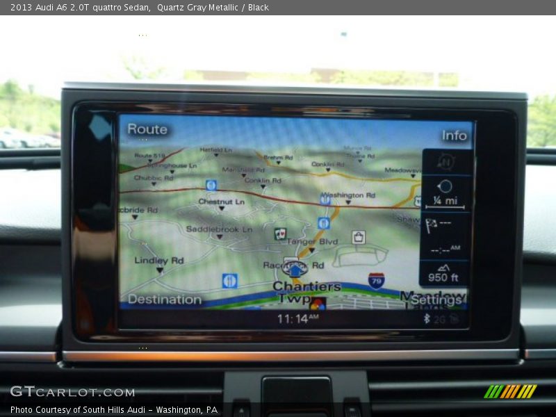 Quartz Gray Metallic / Black 2013 Audi A6 2.0T quattro Sedan