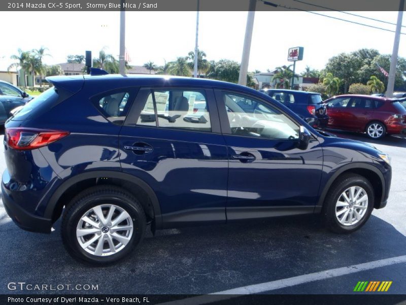 Stormy Blue Mica / Sand 2014 Mazda CX-5 Sport