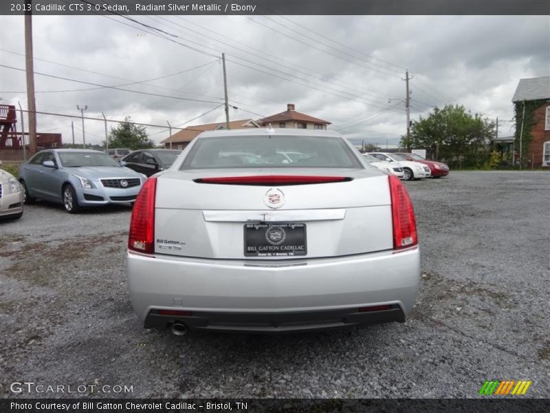 Radiant Silver Metallic / Ebony 2013 Cadillac CTS 3.0 Sedan