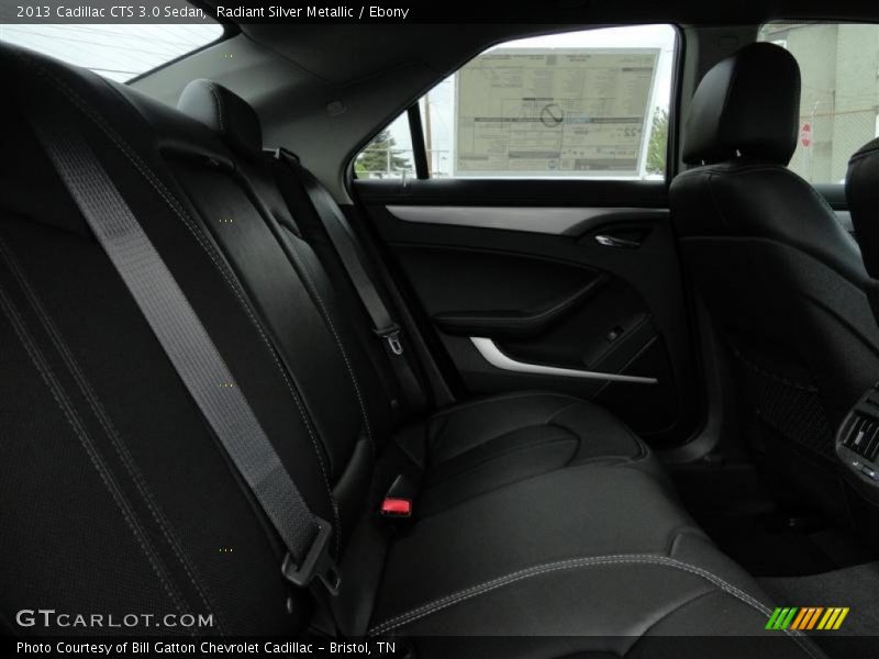 Radiant Silver Metallic / Ebony 2013 Cadillac CTS 3.0 Sedan