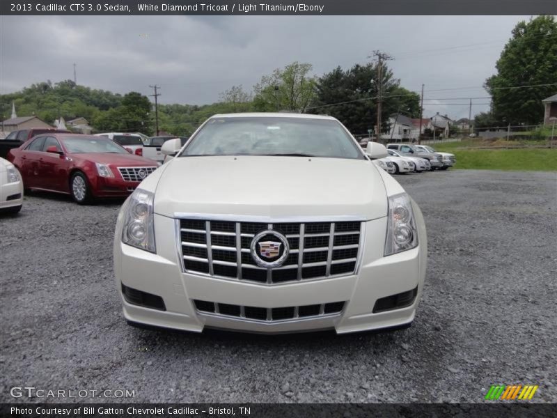 White Diamond Tricoat / Light Titanium/Ebony 2013 Cadillac CTS 3.0 Sedan