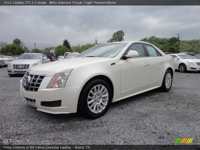 White Diamond Tricoat / Light Titanium/Ebony 2013 Cadillac CTS 3.0 Sedan