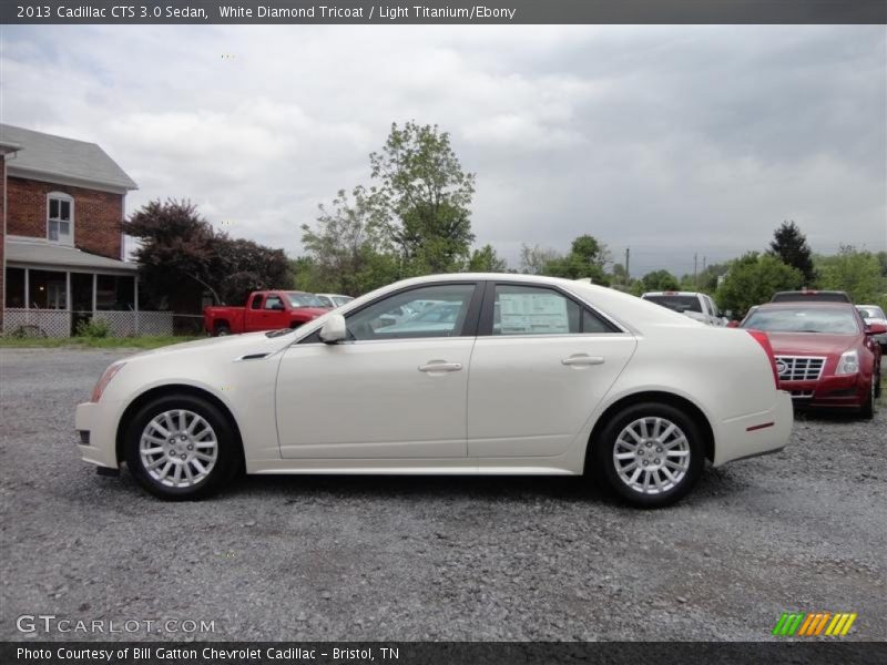 White Diamond Tricoat / Light Titanium/Ebony 2013 Cadillac CTS 3.0 Sedan