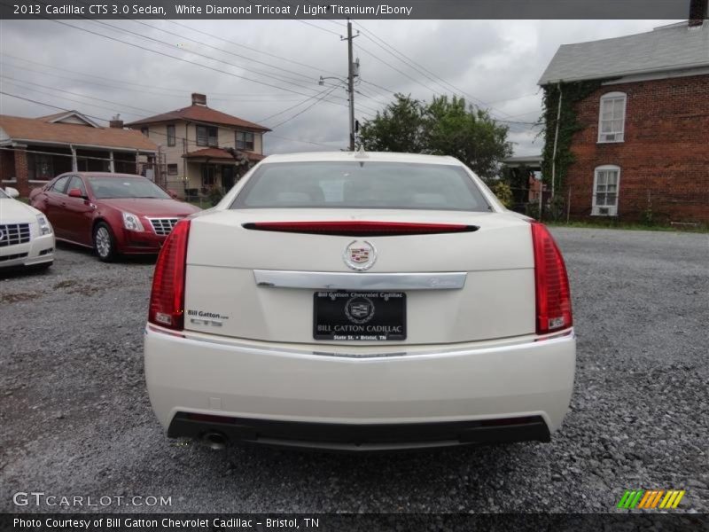 White Diamond Tricoat / Light Titanium/Ebony 2013 Cadillac CTS 3.0 Sedan