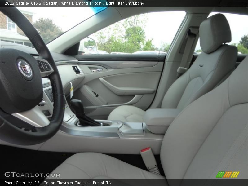 White Diamond Tricoat / Light Titanium/Ebony 2013 Cadillac CTS 3.0 Sedan