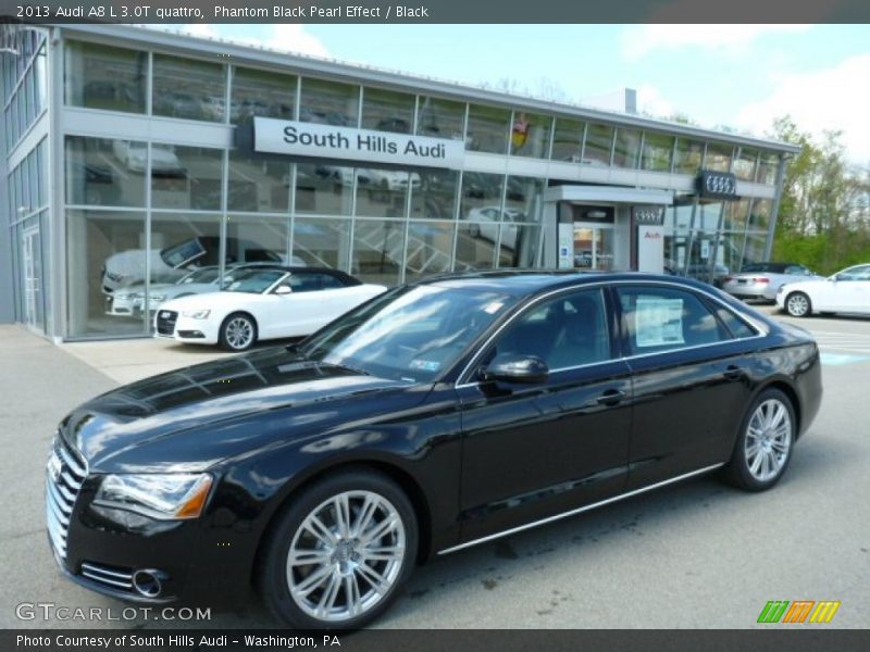 Phantom Black Pearl Effect / Black 2013 Audi A8 L 3.0T quattro