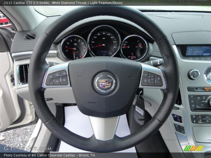 White Diamond Tricoat / Light Titanium/Ebony 2013 Cadillac CTS 3.0 Sedan