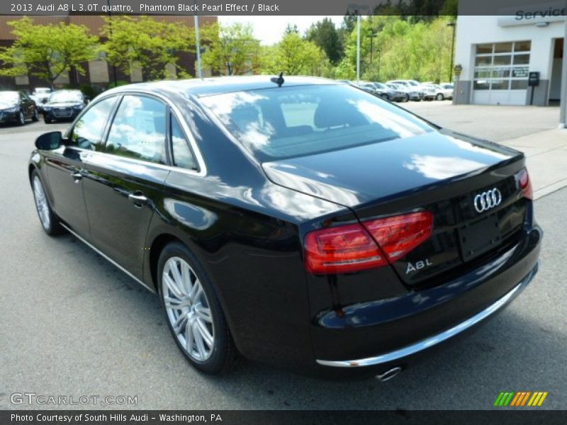 Phantom Black Pearl Effect / Black 2013 Audi A8 L 3.0T quattro