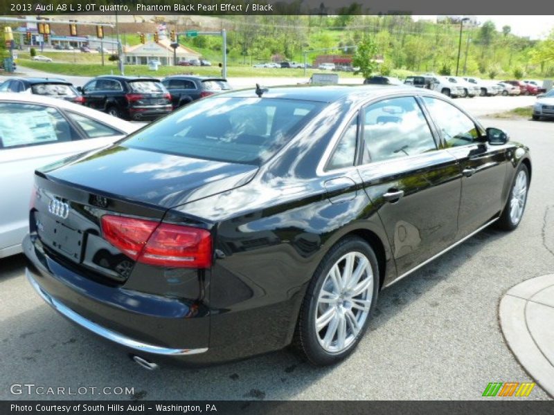 Phantom Black Pearl Effect / Black 2013 Audi A8 L 3.0T quattro