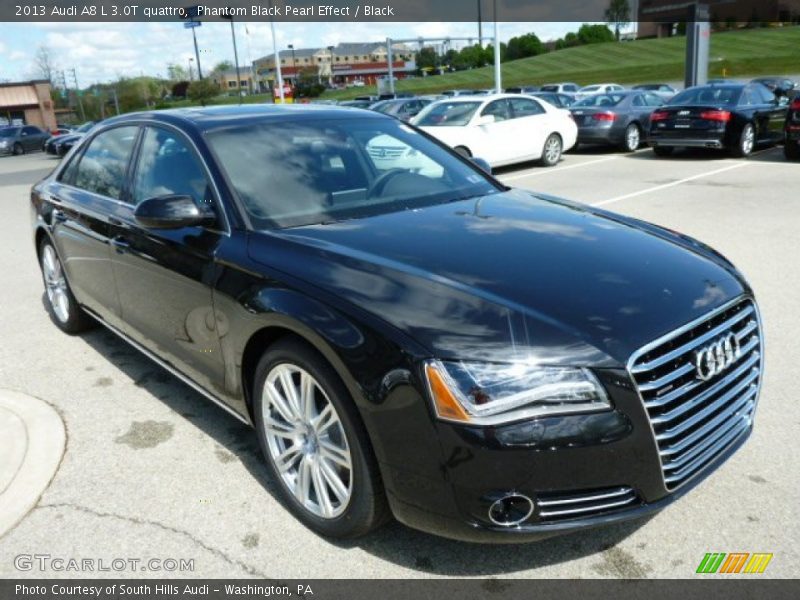 Phantom Black Pearl Effect / Black 2013 Audi A8 L 3.0T quattro