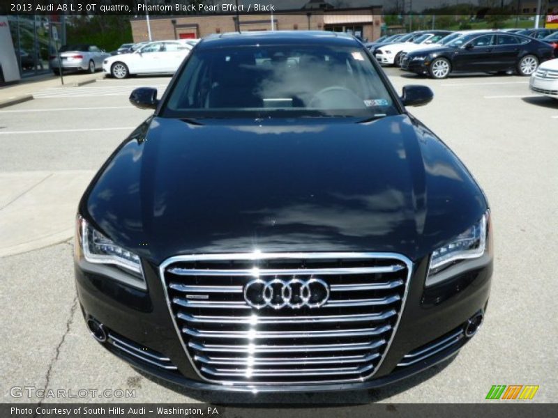 Phantom Black Pearl Effect / Black 2013 Audi A8 L 3.0T quattro