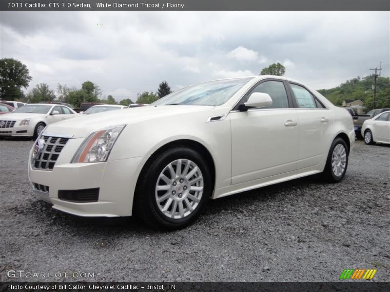 White Diamond Tricoat / Ebony 2013 Cadillac CTS 3.0 Sedan