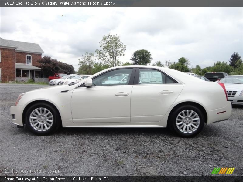 White Diamond Tricoat / Ebony 2013 Cadillac CTS 3.0 Sedan