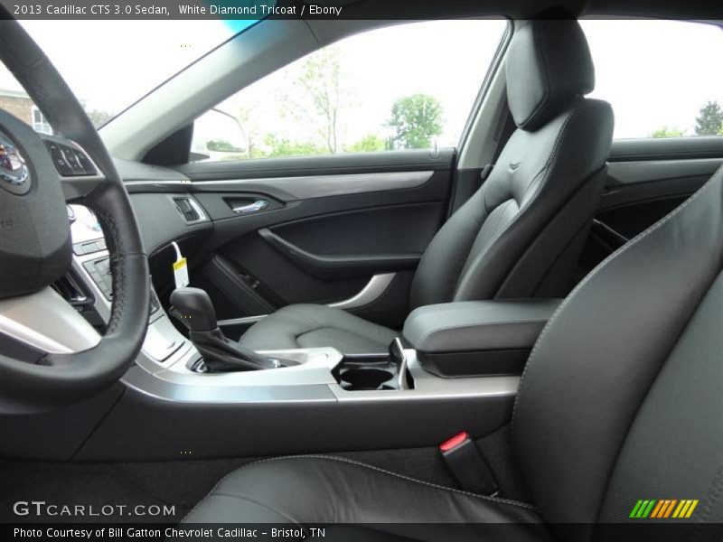 White Diamond Tricoat / Ebony 2013 Cadillac CTS 3.0 Sedan