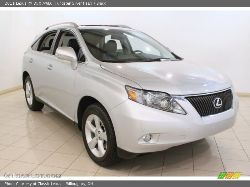 Tungsten Silver Pearl / Black 2011 Lexus RX 350 AWD