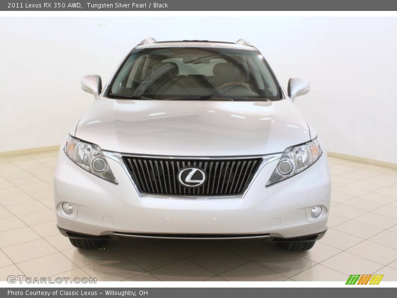 Tungsten Silver Pearl / Black 2011 Lexus RX 350 AWD