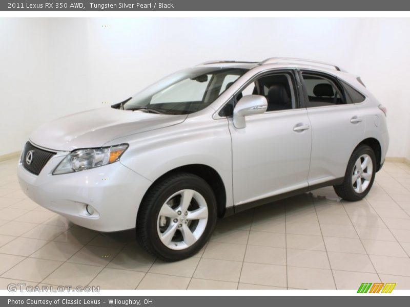 Tungsten Silver Pearl / Black 2011 Lexus RX 350 AWD