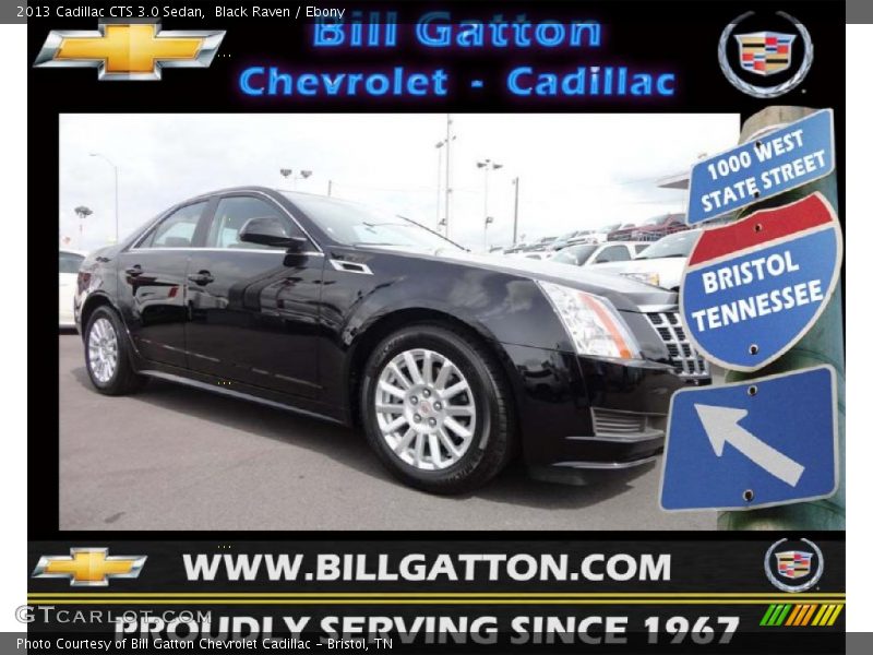 Black Raven / Ebony 2013 Cadillac CTS 3.0 Sedan