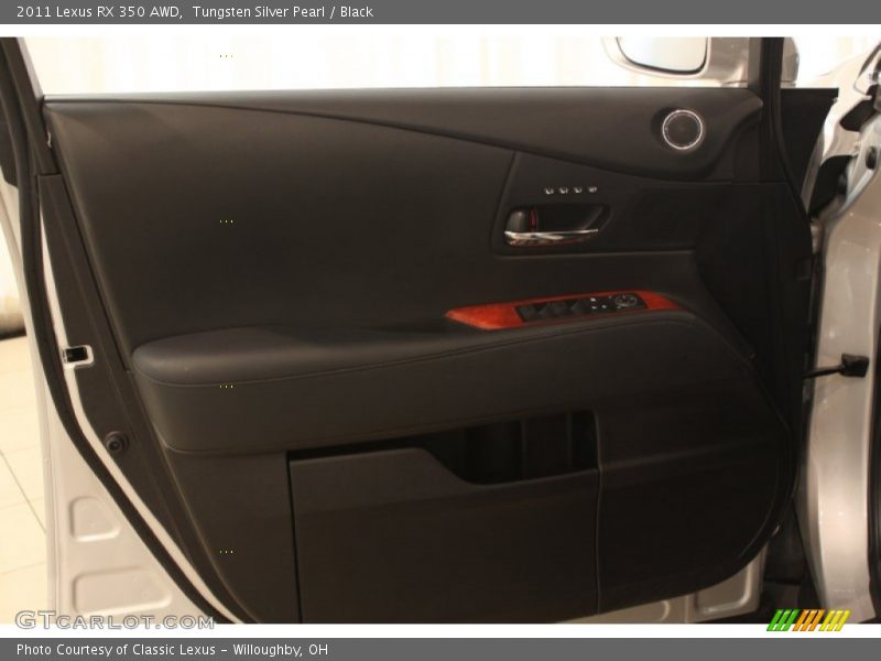 Tungsten Silver Pearl / Black 2011 Lexus RX 350 AWD