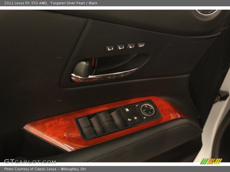 Tungsten Silver Pearl / Black 2011 Lexus RX 350 AWD