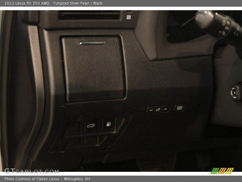 Tungsten Silver Pearl / Black 2011 Lexus RX 350 AWD