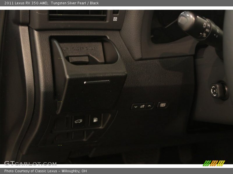 Tungsten Silver Pearl / Black 2011 Lexus RX 350 AWD