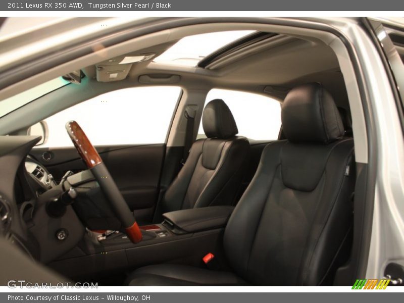Tungsten Silver Pearl / Black 2011 Lexus RX 350 AWD