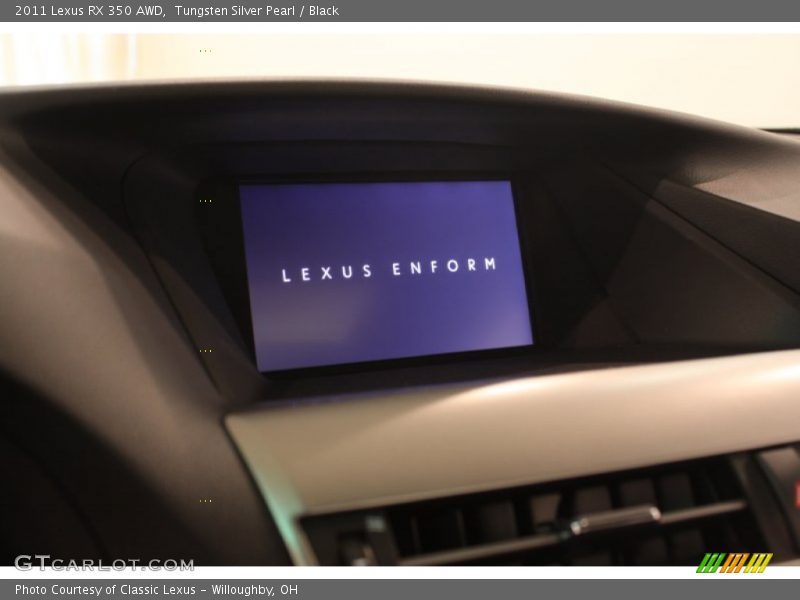 Tungsten Silver Pearl / Black 2011 Lexus RX 350 AWD
