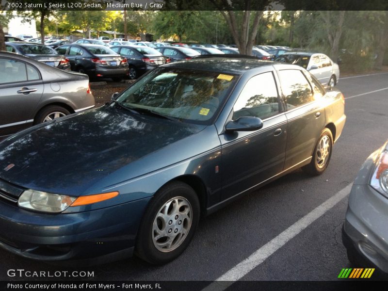 Medium Blue / Gray 2002 Saturn L Series L200 Sedan