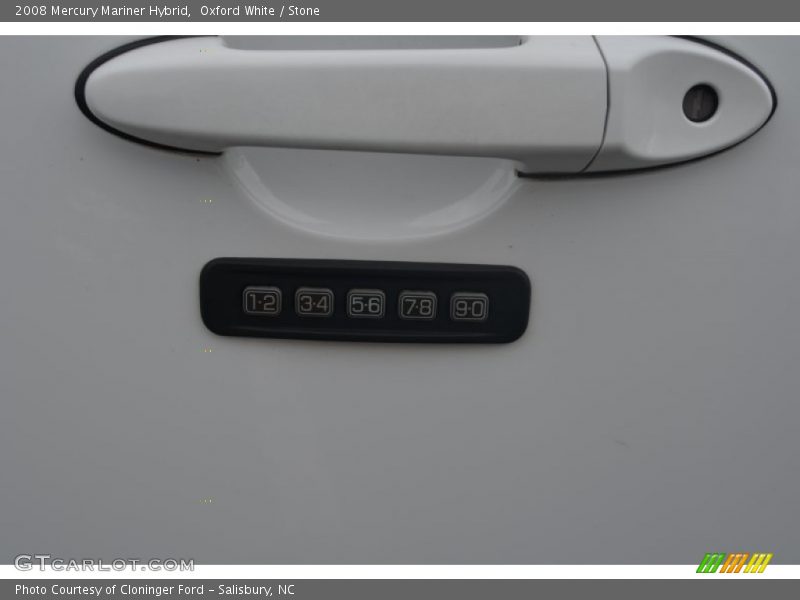 Oxford White / Stone 2008 Mercury Mariner Hybrid