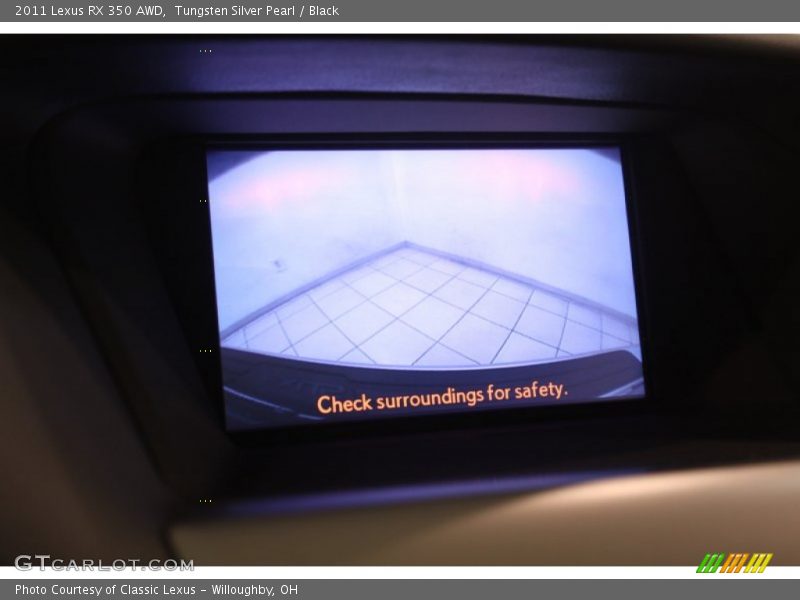 Tungsten Silver Pearl / Black 2011 Lexus RX 350 AWD
