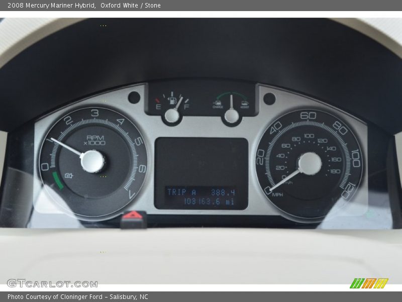  2008 Mariner Hybrid Hybrid Gauges