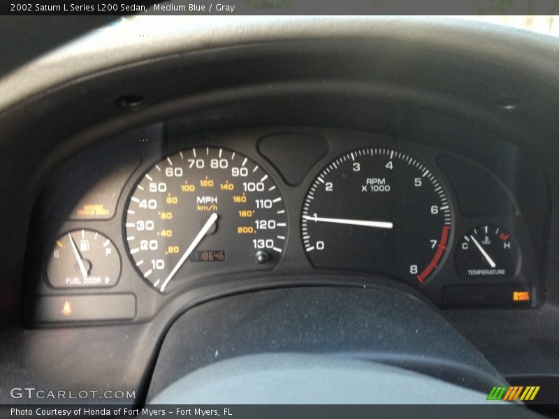 Medium Blue / Gray 2002 Saturn L Series L200 Sedan