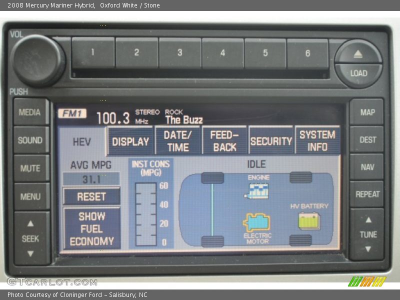 Controls of 2008 Mariner Hybrid