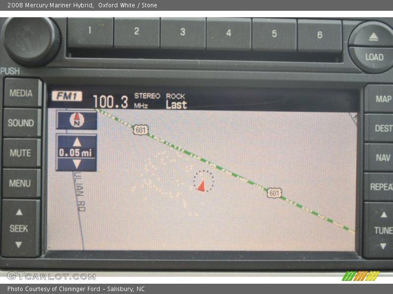Navigation of 2008 Mariner Hybrid