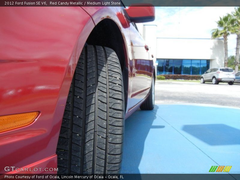 Red Candy Metallic / Medium Light Stone 2012 Ford Fusion SE V6