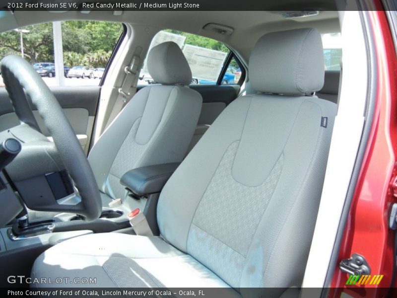 Red Candy Metallic / Medium Light Stone 2012 Ford Fusion SE V6