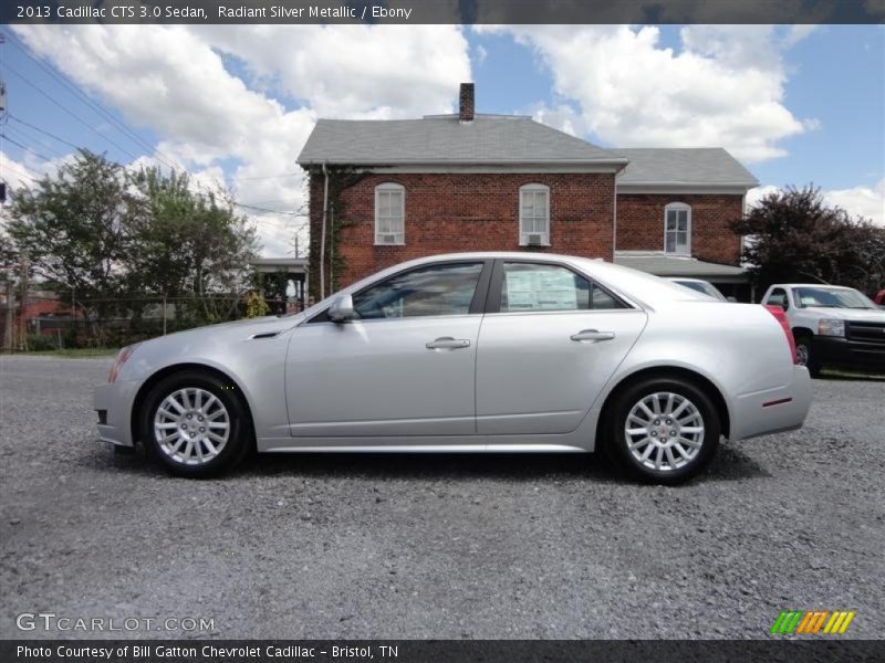 Radiant Silver Metallic / Ebony 2013 Cadillac CTS 3.0 Sedan