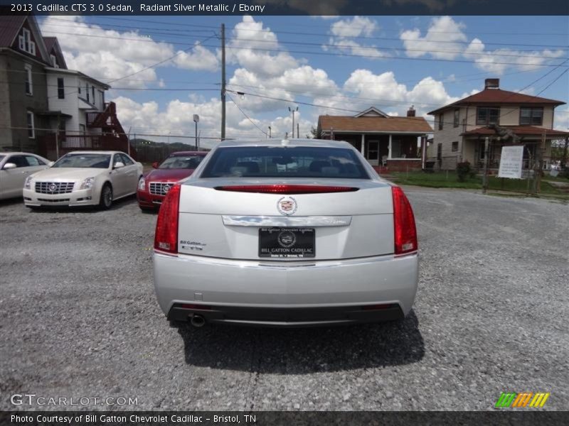 Radiant Silver Metallic / Ebony 2013 Cadillac CTS 3.0 Sedan