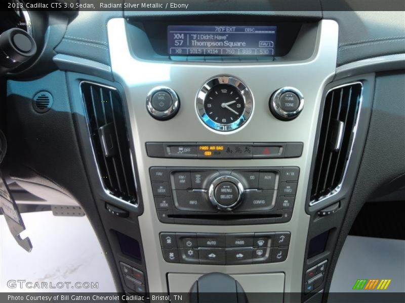 Radiant Silver Metallic / Ebony 2013 Cadillac CTS 3.0 Sedan