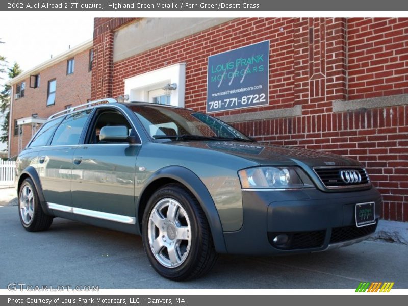 Highland Green Metallic / Fern Green/Desert Grass 2002 Audi Allroad 2.7T quattro