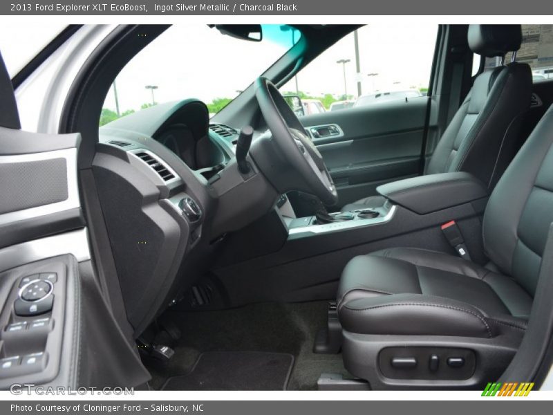 Ingot Silver Metallic / Charcoal Black 2013 Ford Explorer XLT EcoBoost